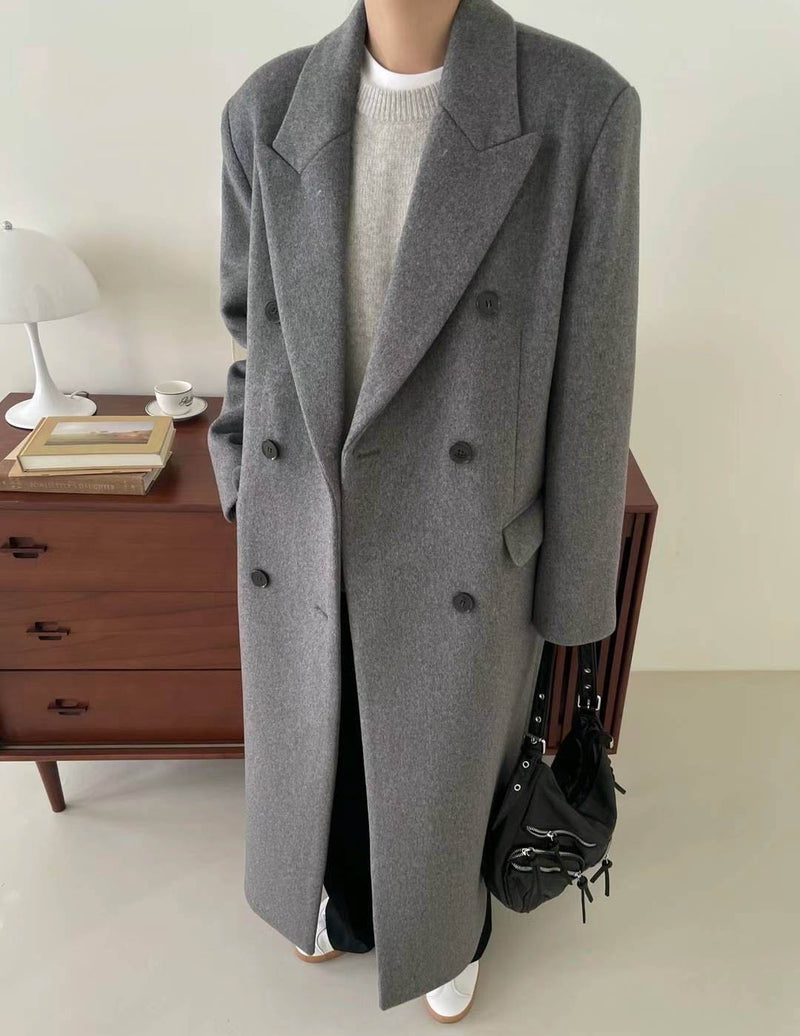 FELICIA WOOL OVERCOAT GREY