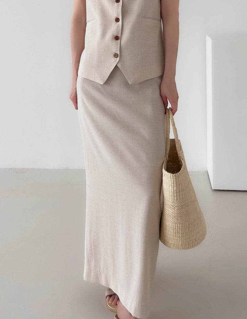 sanna ny siren skirt beige