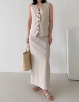 sanna ny siren skirt beige