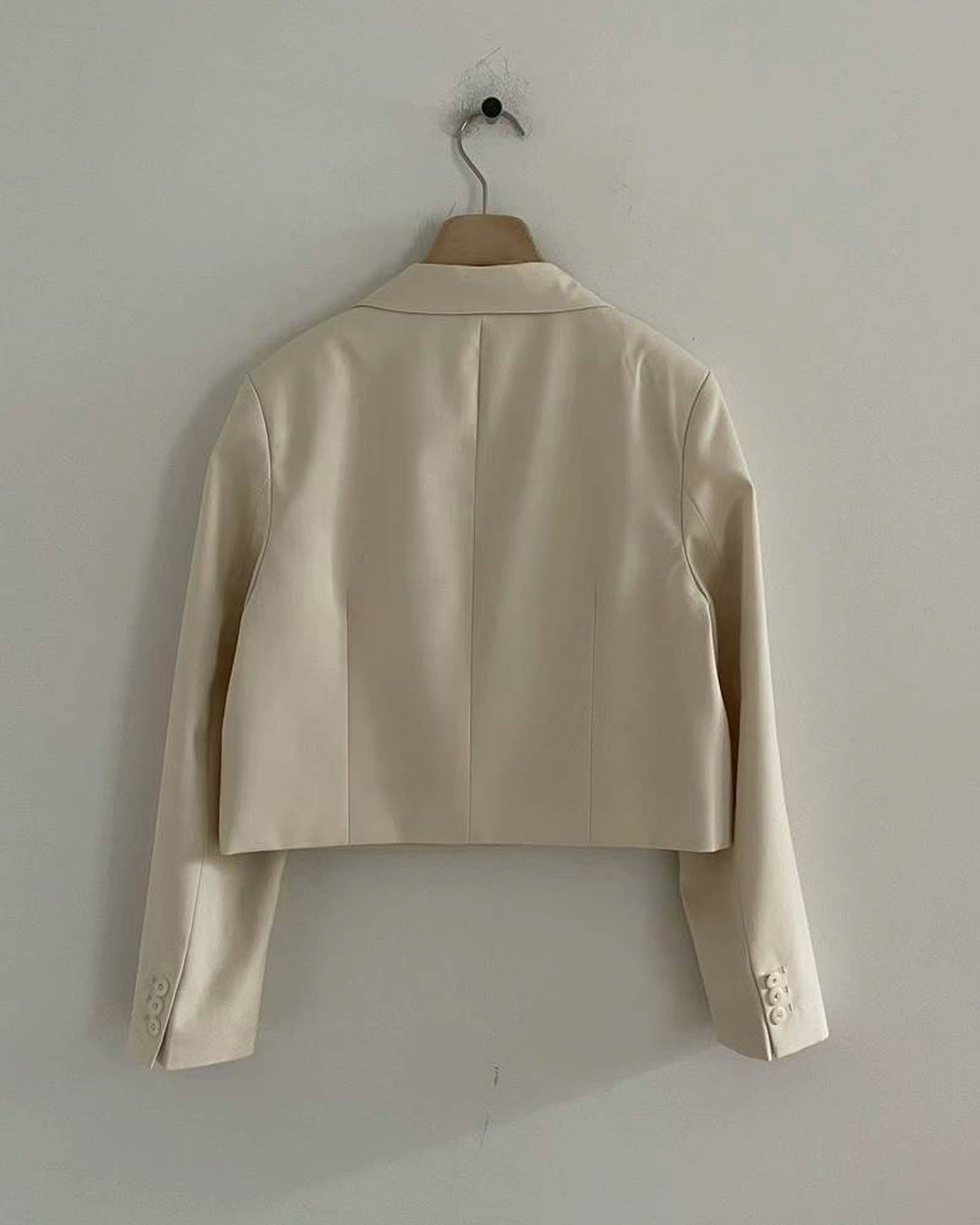 HENRI CROP BLAZER IVORY SANNA New York