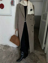 GRACE WOOL OVERCOAT GREY BEIGE