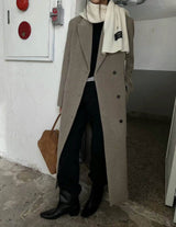 GRACE WOOL OVERCOAT GREY BEIGE