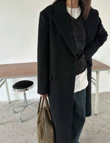 GRACE WOOL OVERCOAT BLACK