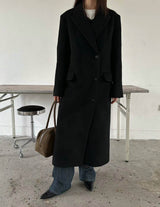 GRACE WOOL OVERCOAT BLACK