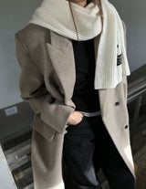 GRACE WOOL OVERCOAT GREY BEIGE