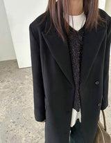 GRACE WOOL OVERCOAT BLACK