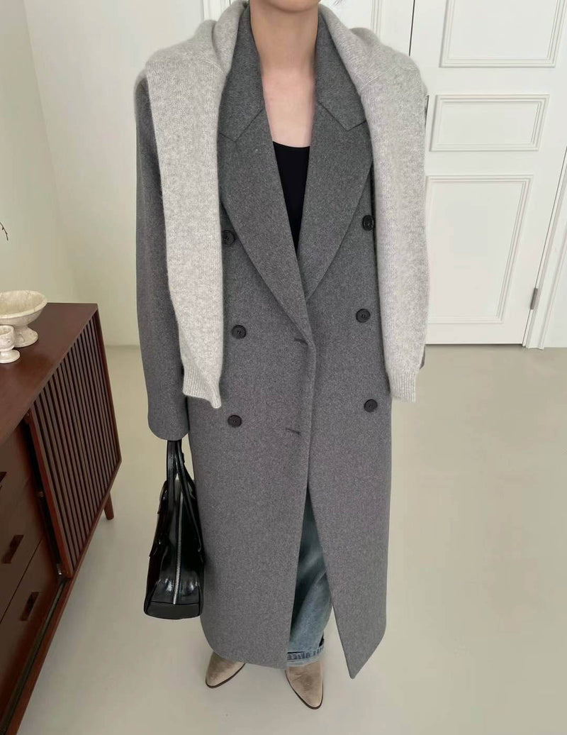 FELICIA WOOL OVERCOAT GREY