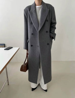 SANNA NY FELICIA WOOL OVERCOAT GREY
