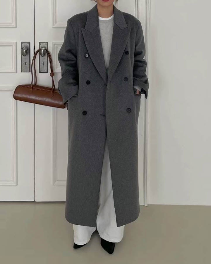 FELICIA WOOL OVERCOAT GREY