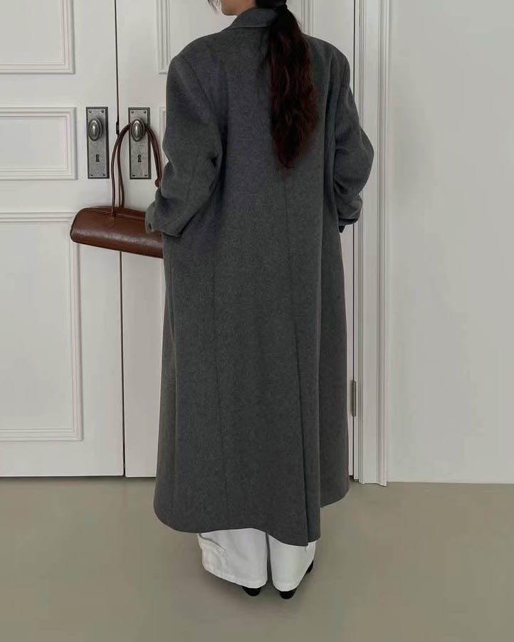 FELICIA WOOL OVERCOAT GREY