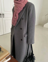 FELICIA WOOL OVERCOAT GREY