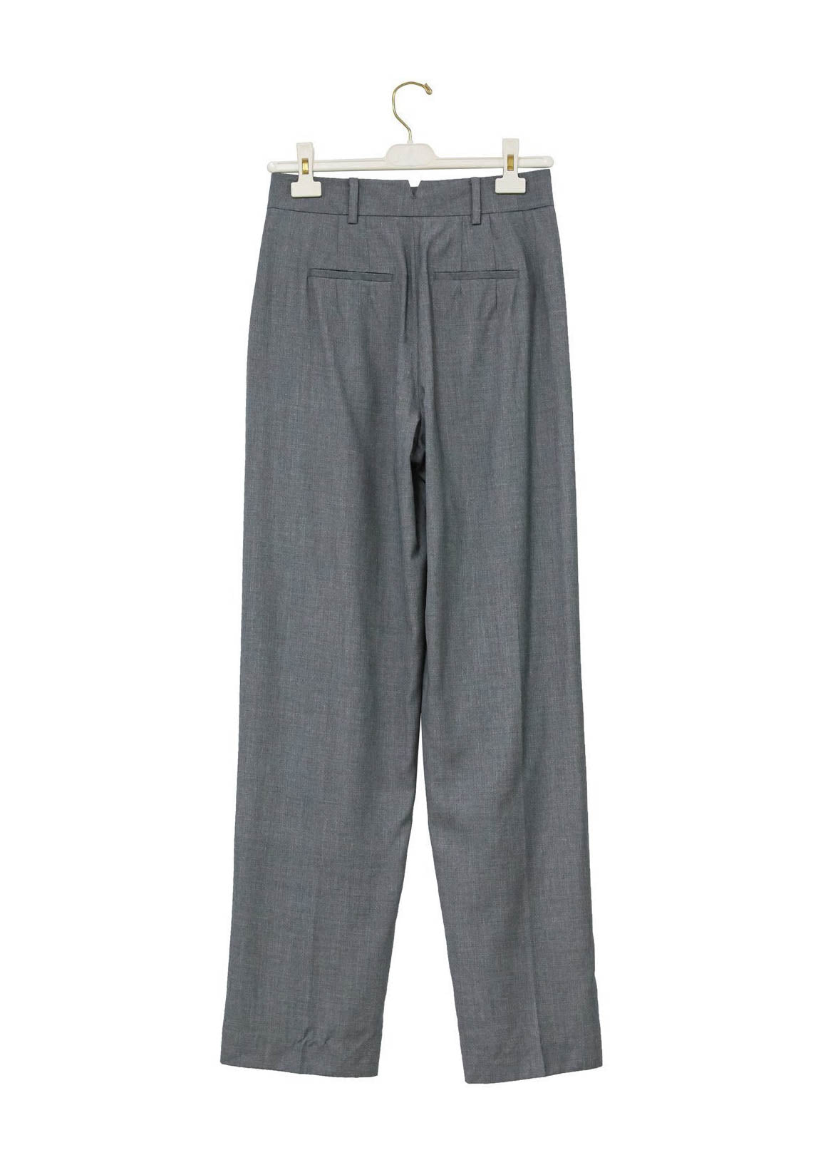 PLEATED WIDE LEG TROUSERS GRAPHITE – SANNA New York